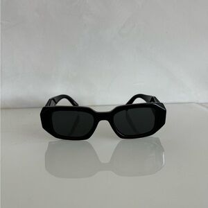 Square-frame acetate sunglasses